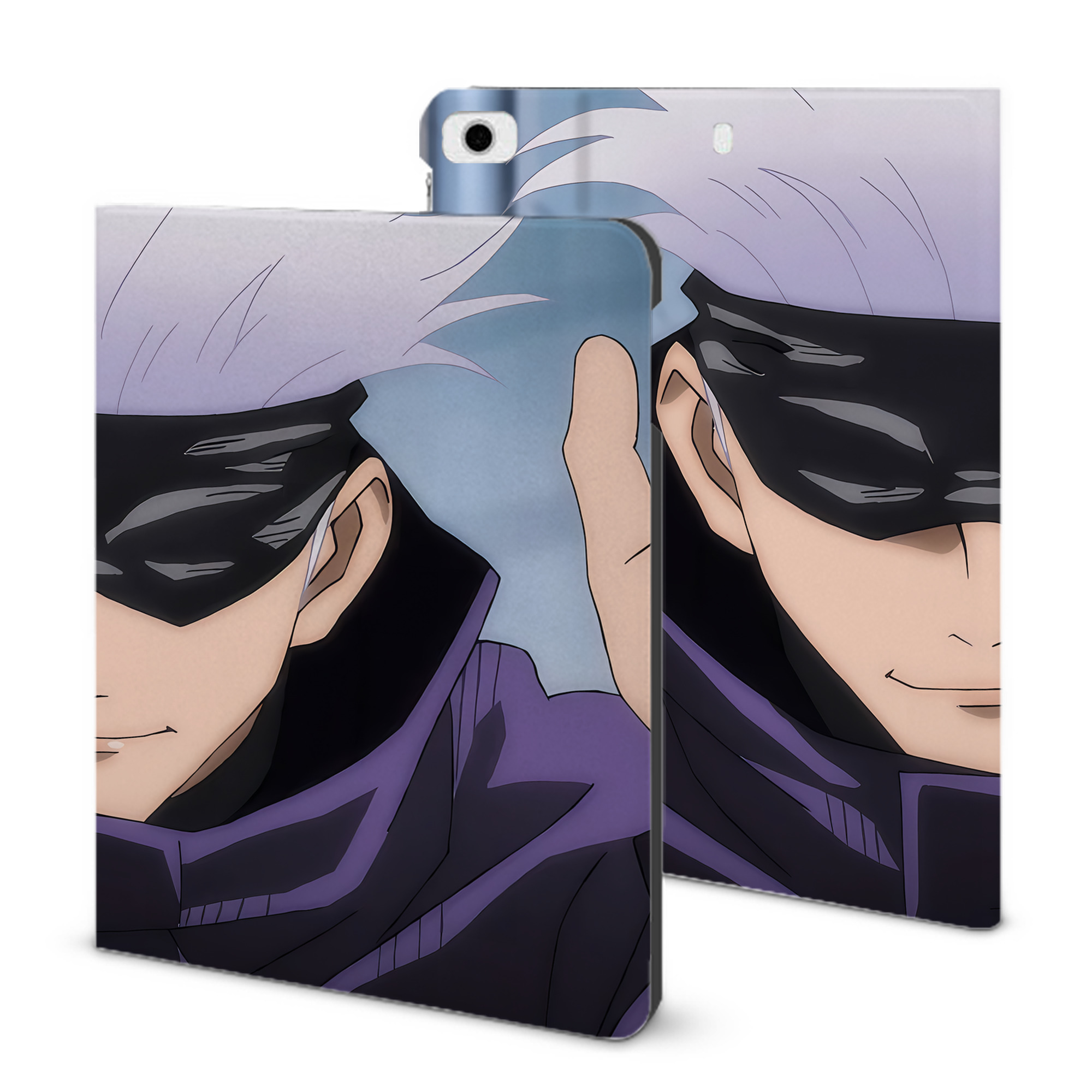 （画像用） 呪術廻戦 Jujutsu Kaisen IPad ケース ブック型 PUレザー TPU 耐衝撃 軽量 薄型 ペン収納なし 全面保護 IPad 各モデル対応